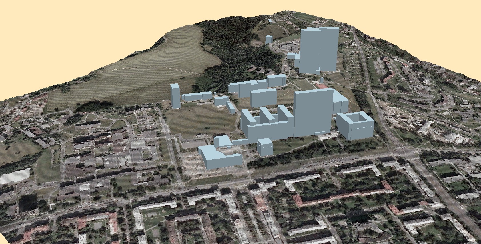 Finln vizualizace DMT vetn 3D vizualizace budov.